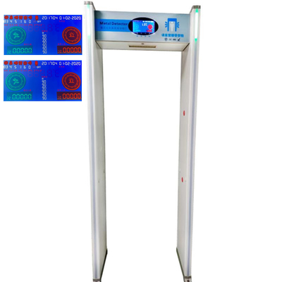 Detector de metais do Doorframe da exposição do LCD de 7 polegadas com medida da temperatura